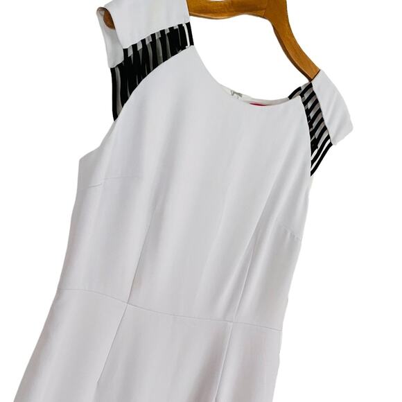 Catherine Malandrino Olivia White & Black Dress | Business | Size 6 - Picture 4 of 10